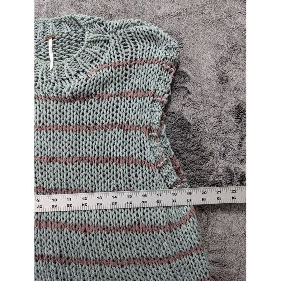Free People Sleeveless Sweater Women's Size Small Green/Brown - Picture 8 of 11